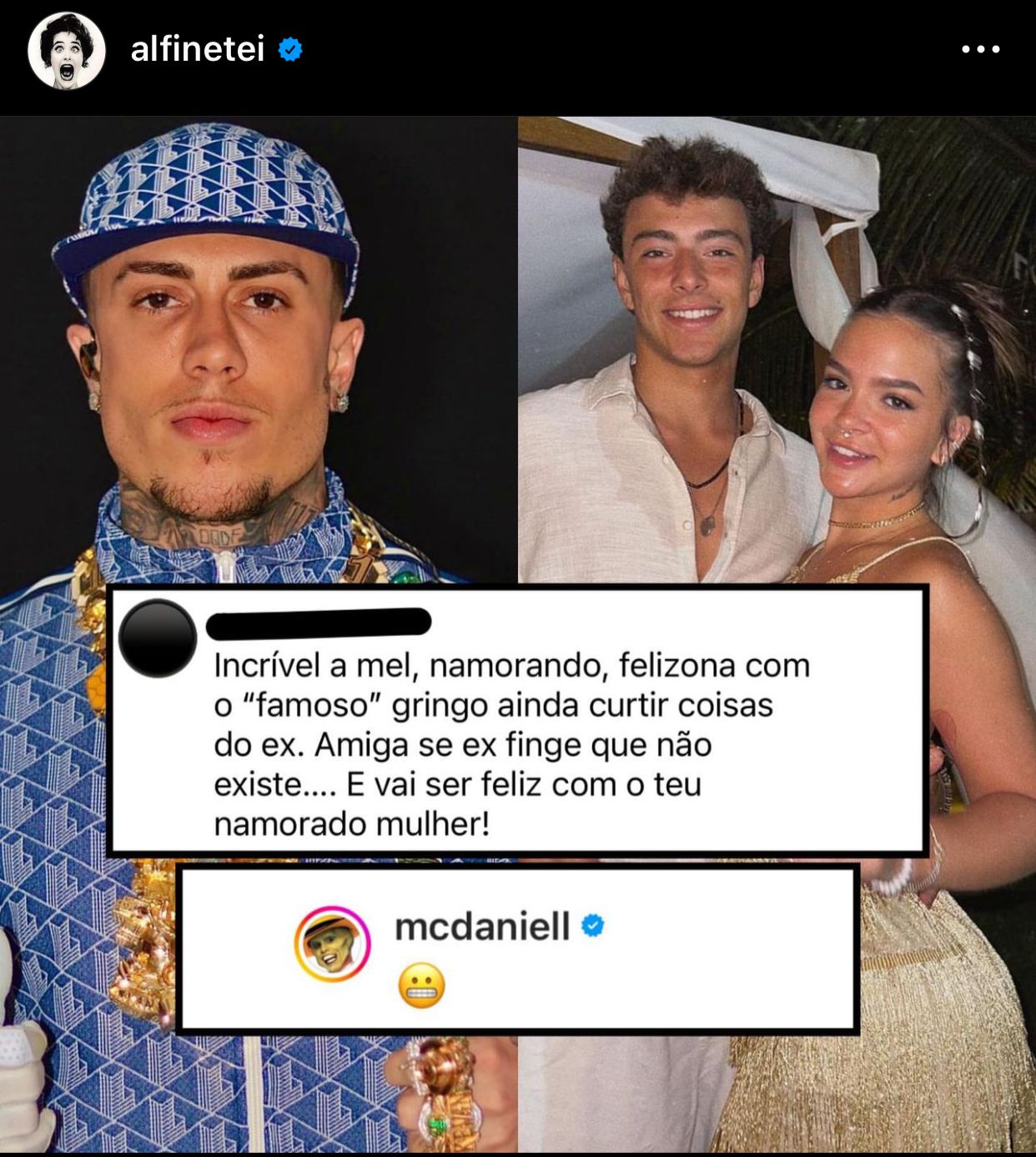Mel Maia curte post detonando MC Daniel e funkeiro reage