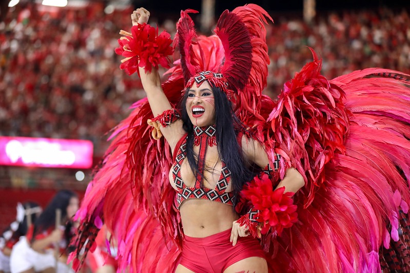 Festival: Garantido faz 1º ensaio técnico no Bumbódromo de Parintins