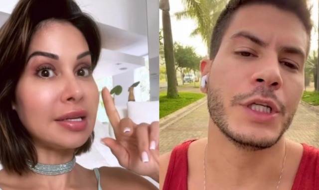 Maíra Cardi reage, chama Arthur Aguiar de caloteiro e diz que suas músicas são ruins