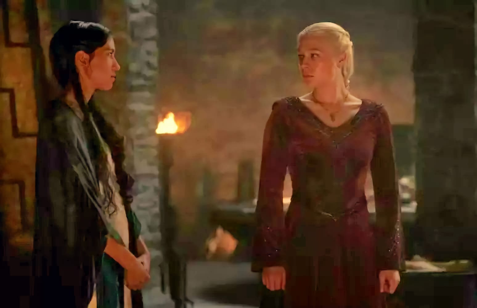 A Casa do Dragão: Momento íntimo entre Rhaenyra e Mysaria não estava no roteiro