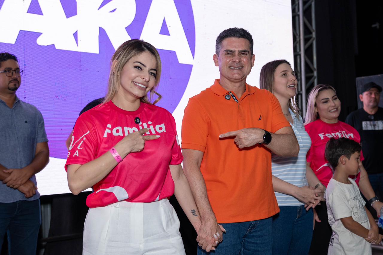 Ao lado de David Almeida e Sikera Júnior, Vivi Lira lança sua pré-candidatura a vereadora de Manaus