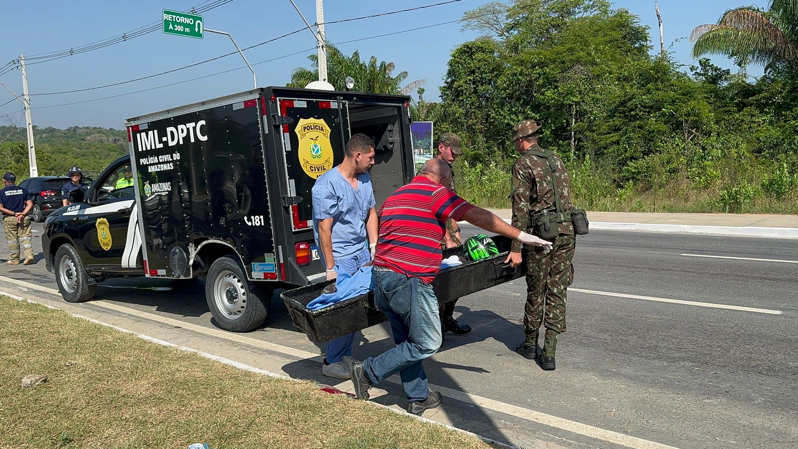 Trânsito é liberado no Rapidão após remoção de soldado morto em acidente 