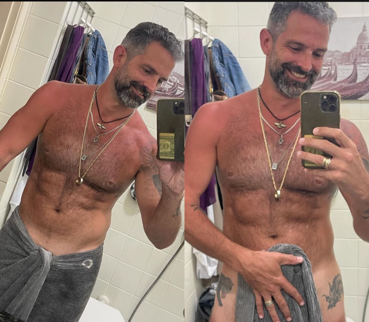 Iran Malfitano posa nu e Bárbara Borges reage: 'temperatura subiu'