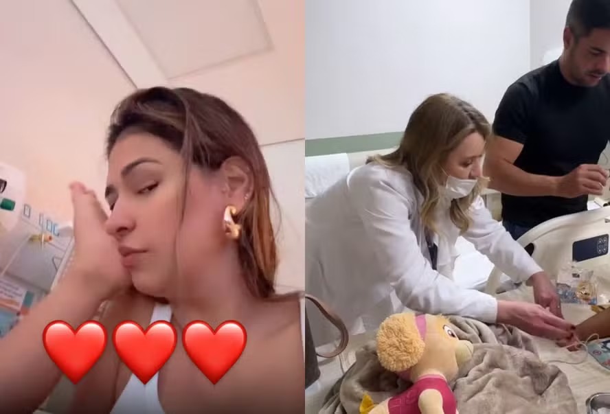 Filha de 3 anos de Simone Mendes é internada com Covid e Influenza
