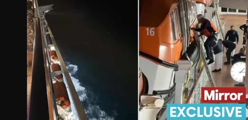 Mulher morre após cair no mar durante cruzeiro