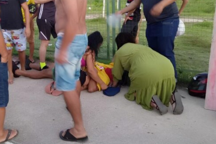 Motociclista sofre corte no pescoço ao ser atingido por linha com cerol no Novo Aleixo