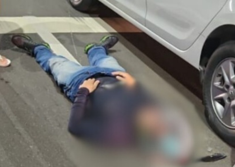 Motociclista fica ferido em acidente de trânsito na Avenida Constantino Nery