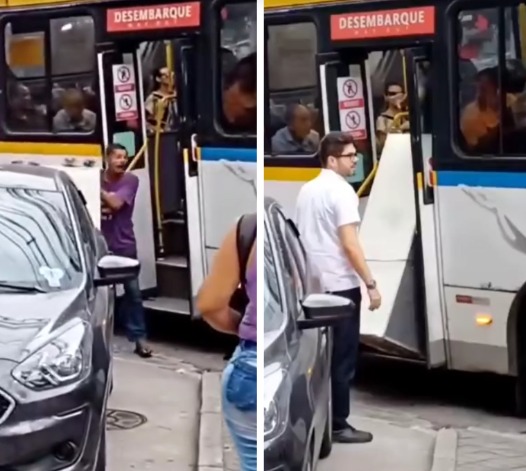Passageiro tenta embarcar com geladeira em ônibus lotado
