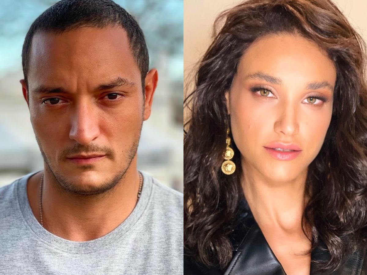 Ex de Rafa Kalimann, Allan Souza troca beijos com Débora Nascimento na Bahia