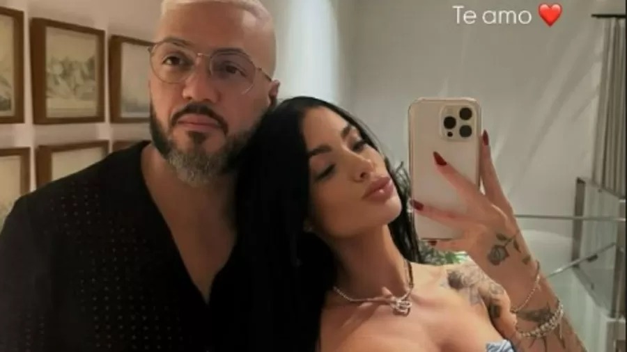 Namorada de Belo se declara ao postar 1ª foto com o cantor