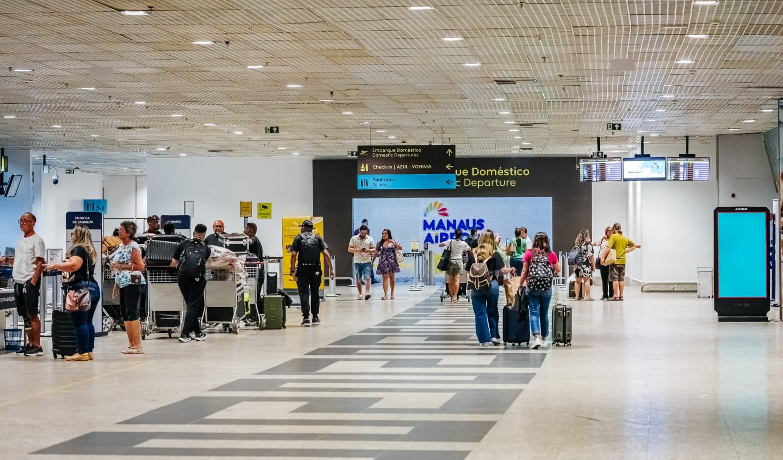 Aeroporto de Manaus registra alta de 14% no número de passageiros no 1º trimestre