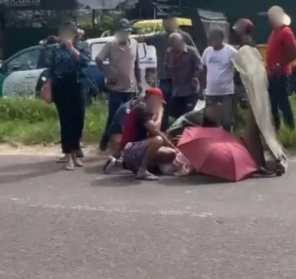 Crianças são atropeladas ao atravessarem faixa de pedestres no Colônia Terra Nova