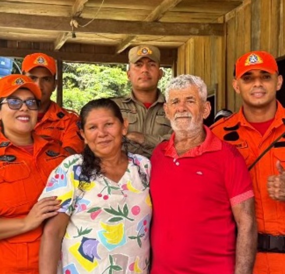 Casal de idosos é resgatado após desaparecer em mata de Presidente Figueiredo