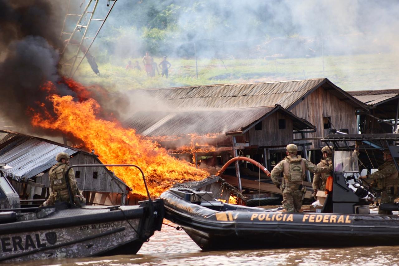 Garimpo ilegal tem prejuízo de R$ 18 milhões após operação no Amazonas, diz PF