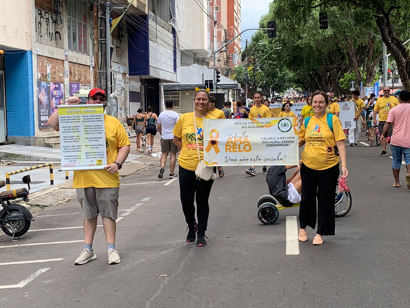 Faixa Liberada tem campanha contra o suicídio e exposição de animais no Centro