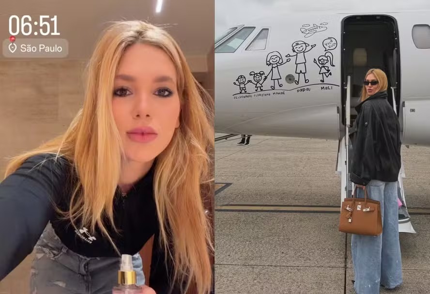 Virginia retorna ao Brasil após 14 dias com Vini Jr. em Madri