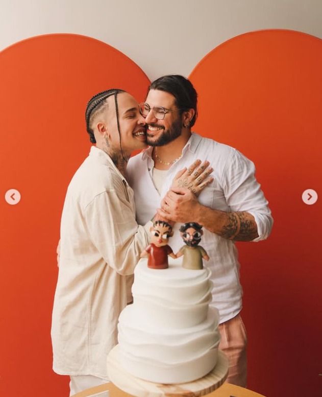 Gloria Groove e Pedro Lopes se casam em São Paulo