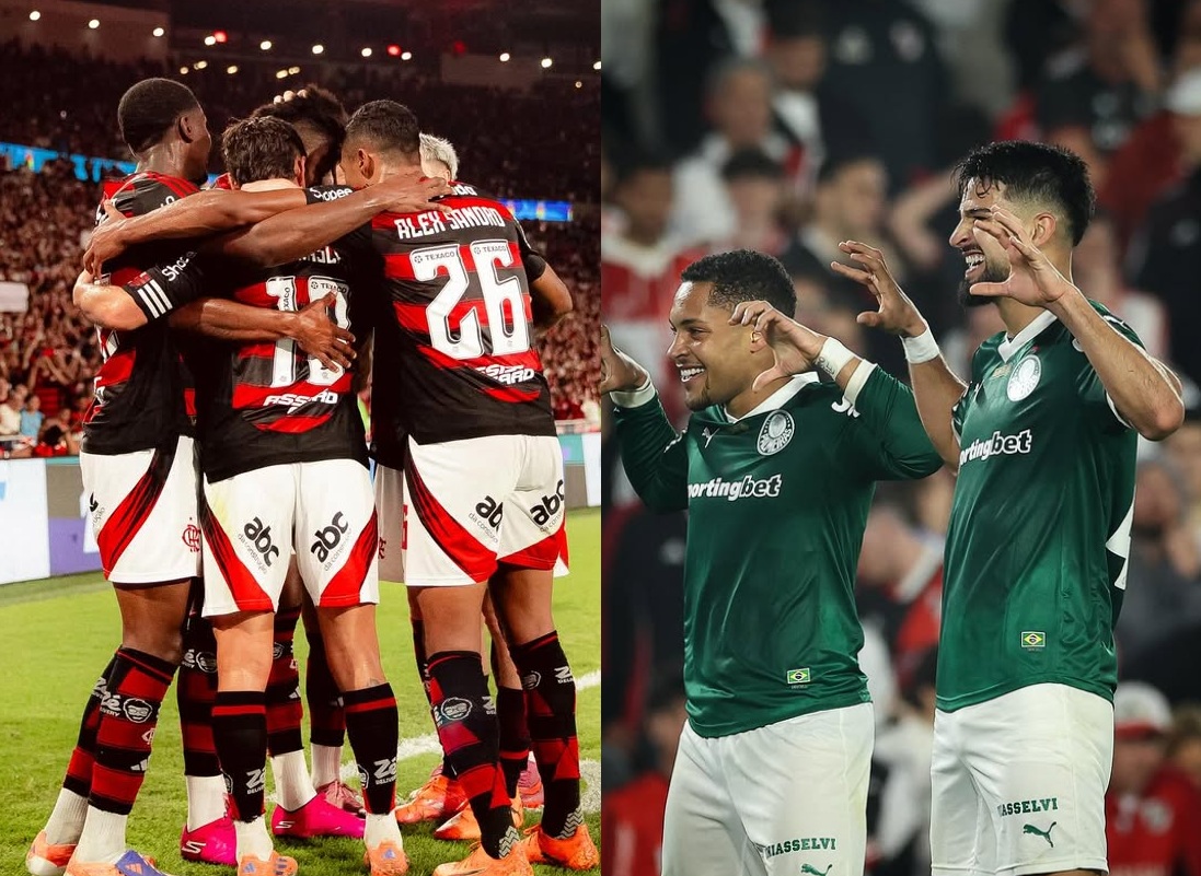 Flamengo e Palmeiras definem rotina na semana decisiva de Brasileirão e Libertadores; confira