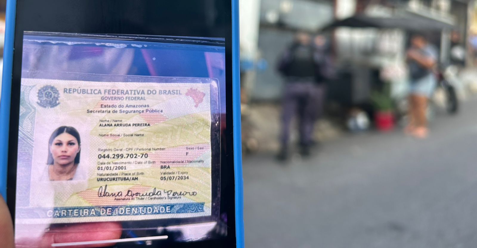 Vigilante mata vizinha com tiro na cabeça após discussão em Manaus