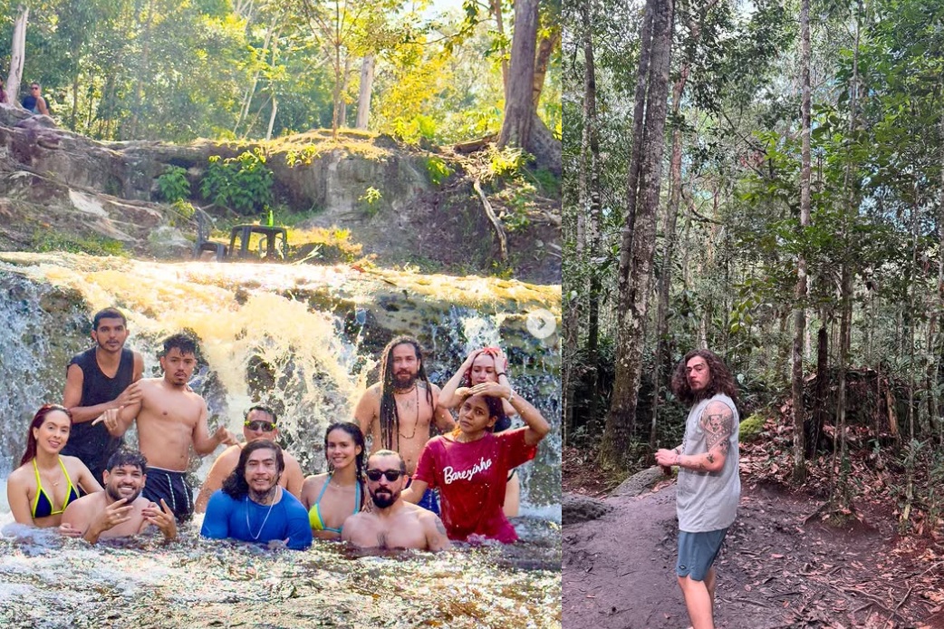 Whindersson Nunes curte cachoeiras em Presidente Figueiredo ao lado de artistas locais