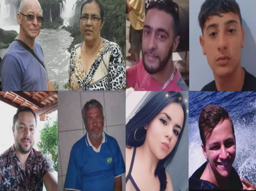 8 vítimas da tragédia em Capitólio são identificadas; garoto de 14 anos é uma delas