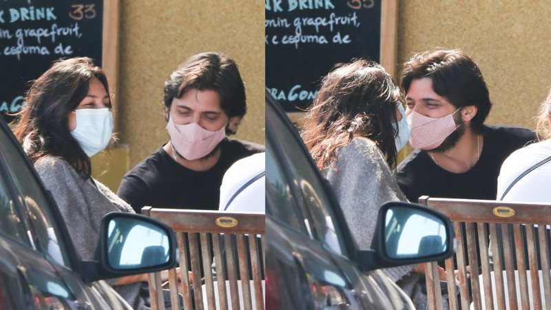 Fotos: Bruno Gissoni e Yanna Lavigne trocam olhares apaixonados em restaurante