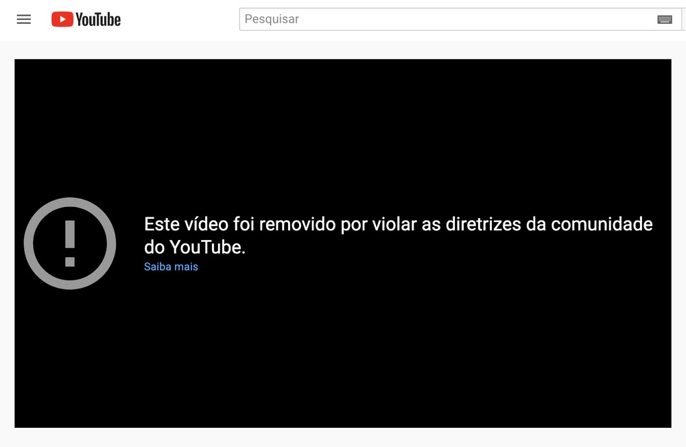 Bolsonaro tem vídeos removidos pelo Youtube