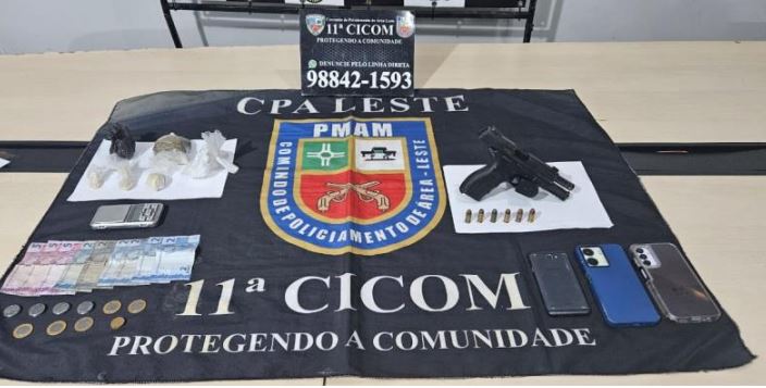 'Olheira' e traficantes são presos após perseguição policial no Coroado