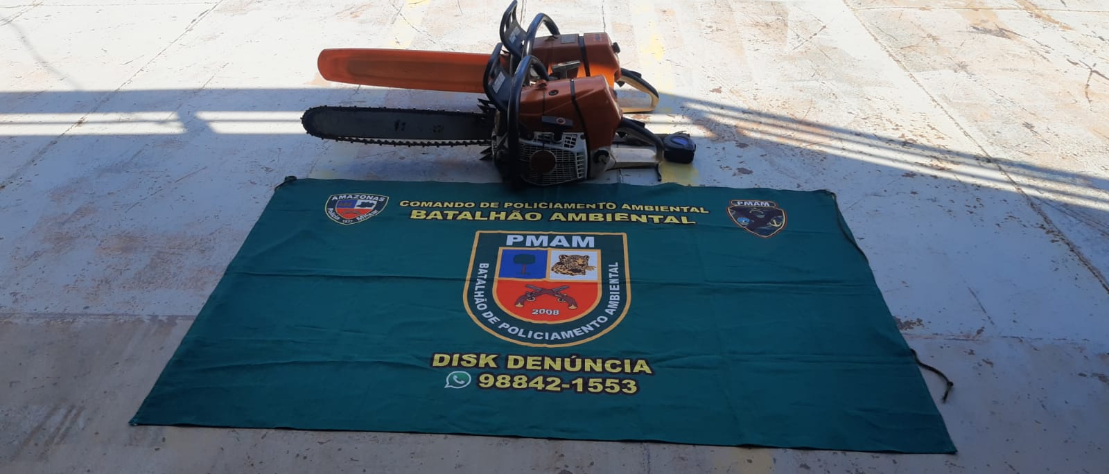 Com motosserra, quarteto é preso após desmatar área no Tarumã