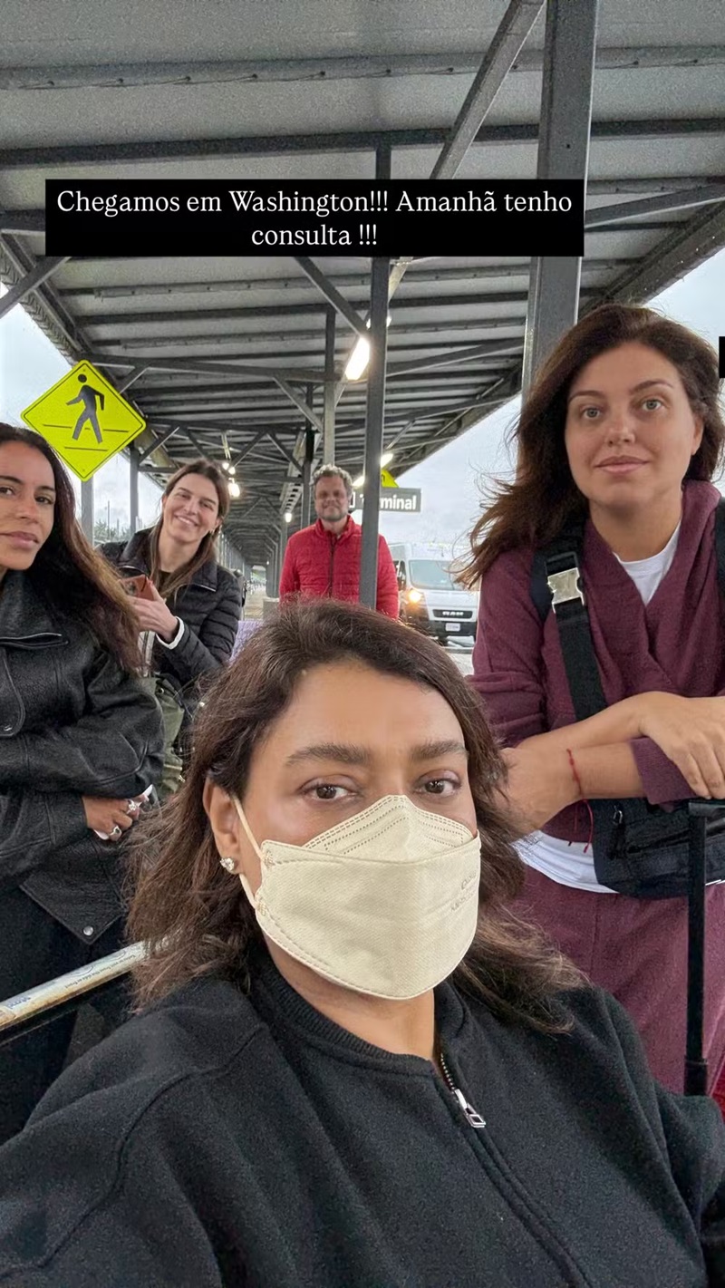 Preta Gil chega aos EUA para nova etapa do tratamento contra o câncer