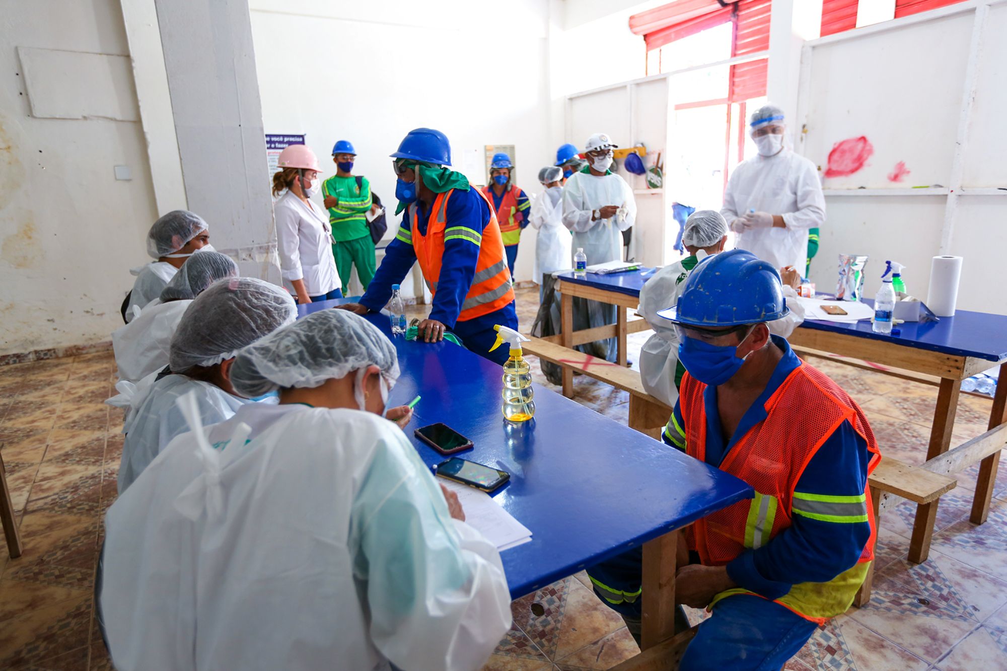 Operários do Prosamin são testados para Covid-19