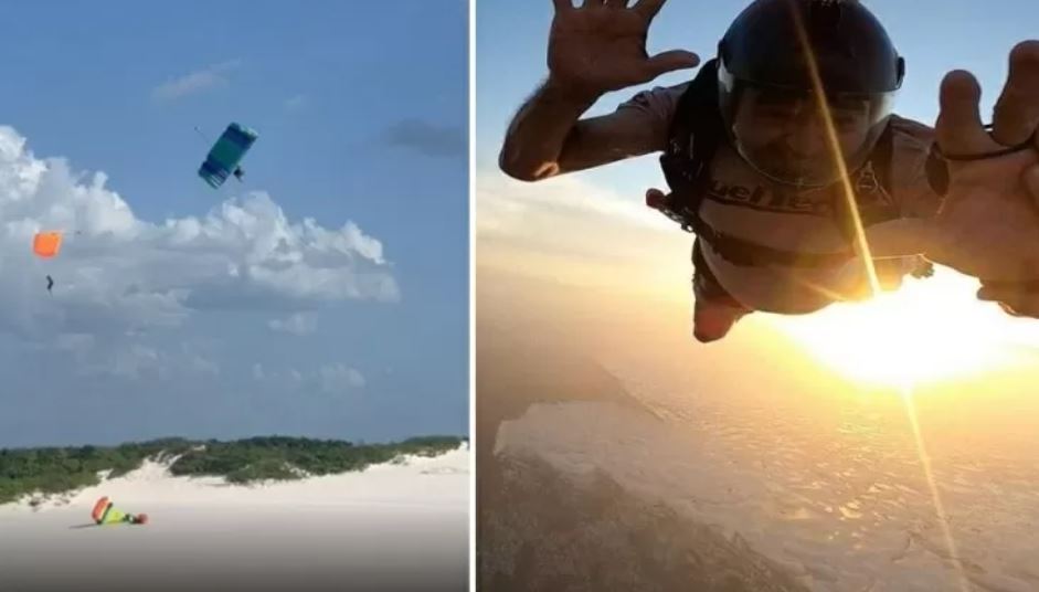 Paraquedista morre ao tentar realizar manobra sobre Lençóis maranhenses