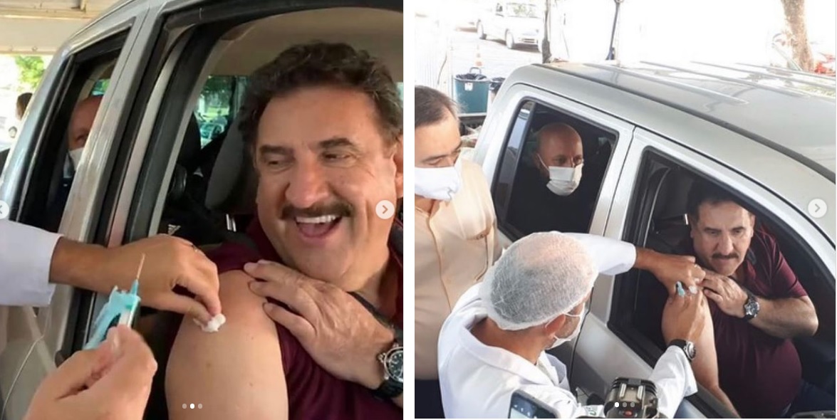 Ratinho é vacinado sem máscara e recebe criticas de seguidores