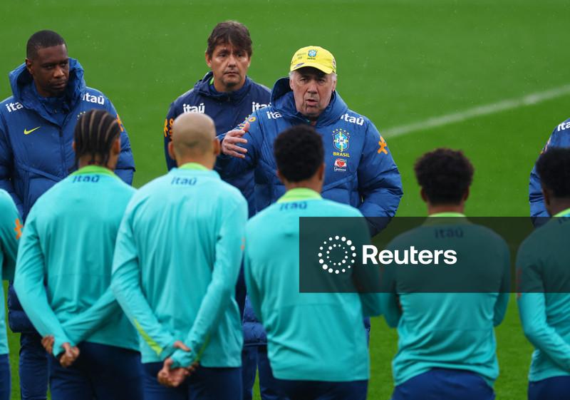 Ancelotti busca defesa sólida e escala Militão como lateral do Brasil contra Senegal