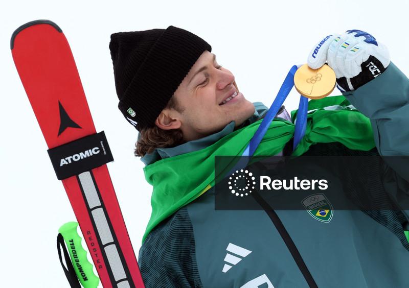 Lucas Braathen faz história com ouro no slalom gigante na Olimpíada de Inverno