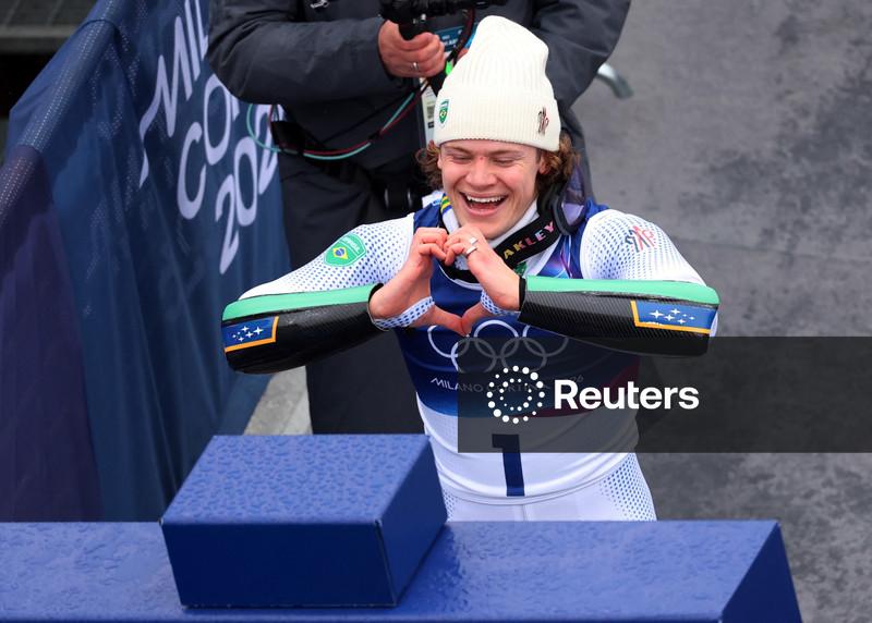 Lucas Braathen conquista 1º ouro do Brasil em Jogos Olímpicos de Inverno