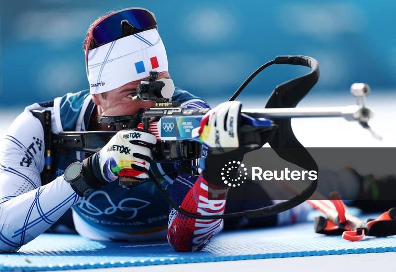 Fillon Maillet faz história na França com ouro no revezamento de biatlo nos Jogos Olímpicos de Inverno