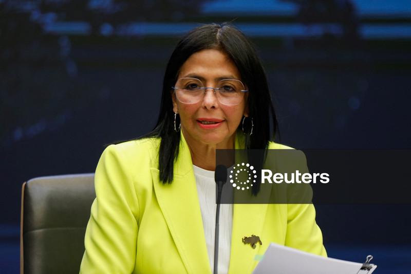 Delcy Rodríguez em Caracas