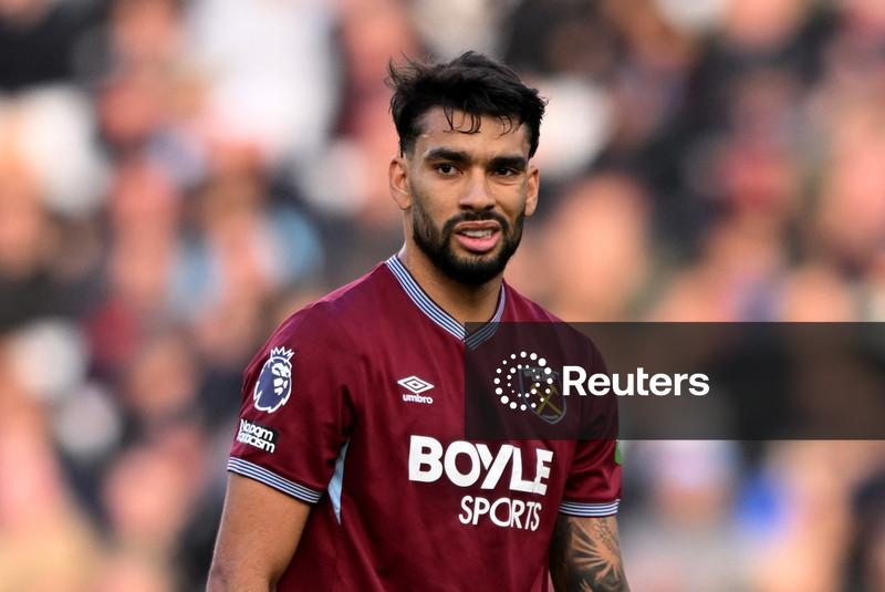 Paquetá está triste após cartão vermelho, diz técnico do West Ham