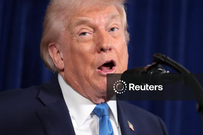 Presidente de Estados Unidos, Donald Trump, em Palm Beach