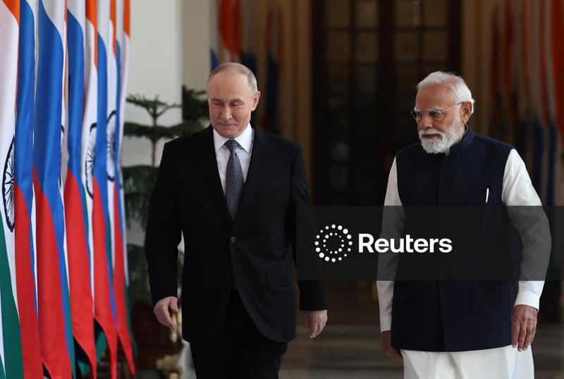 Putin e Modi concordam em expandir comércio Índia-Rússia e fortalecer amizade