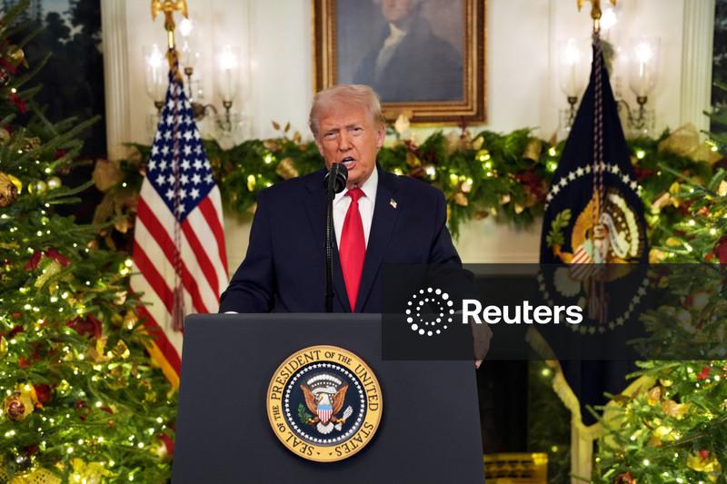 Em discurso de fim de ano, Trump destaca vitórias em meio à queda nos índices de aprovação