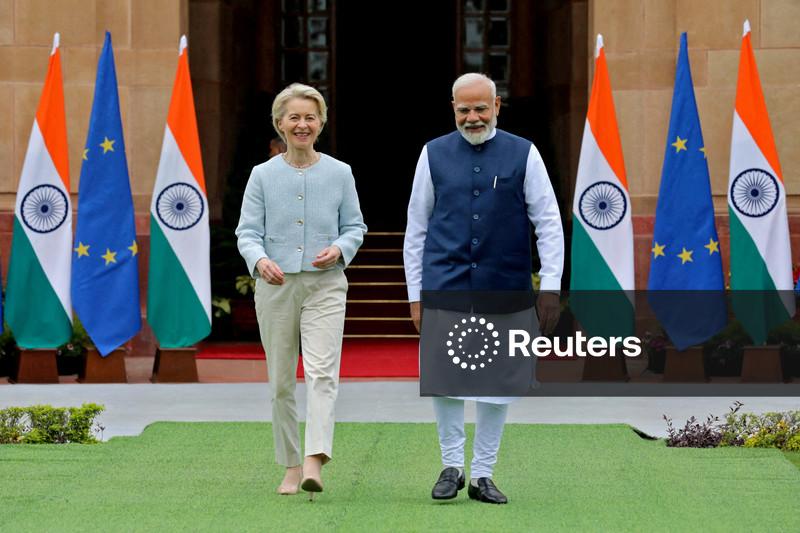 UE está próxima de acordo comercial histórico com Índia, diz presidente da Comissão Europeia