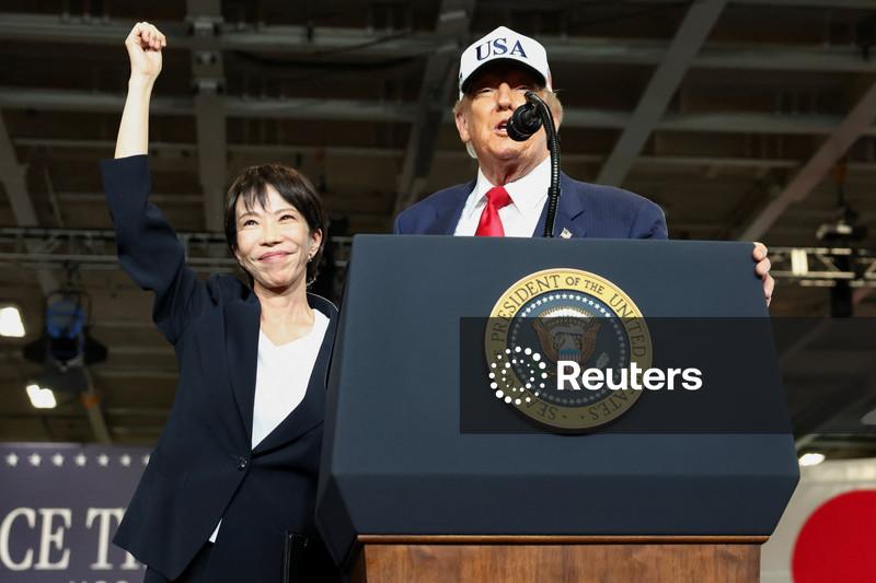 Trump declara apoio à premiê Takaichi antes das eleições de domingo no Japão