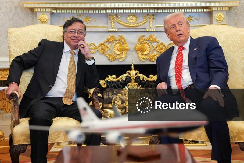 Trump e presidente da Colômbia têm reunião cordial na Casa Branca após meses de desentendimentos