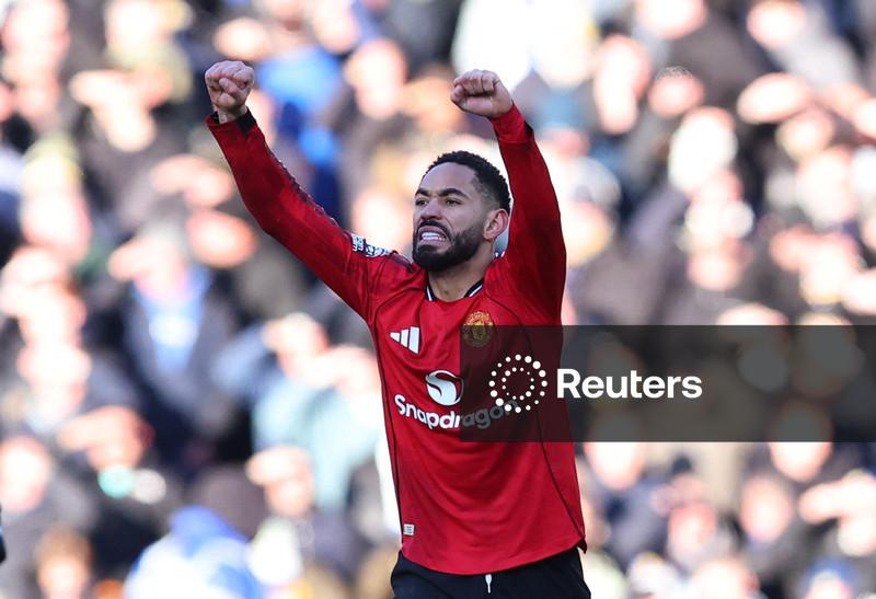 Matheus Cunha marca em empate do Manchester United com Leeds