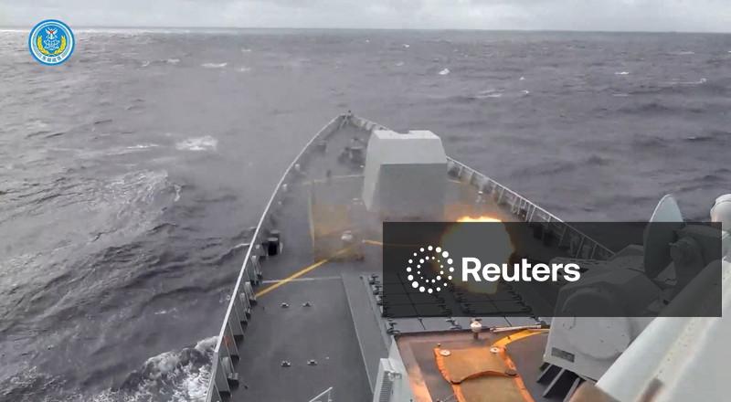 China realiza exercícios militares em torno de Taiwan