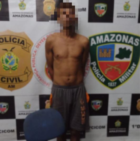 Homem é preso após ser flagrado roubando hotel em Manaus