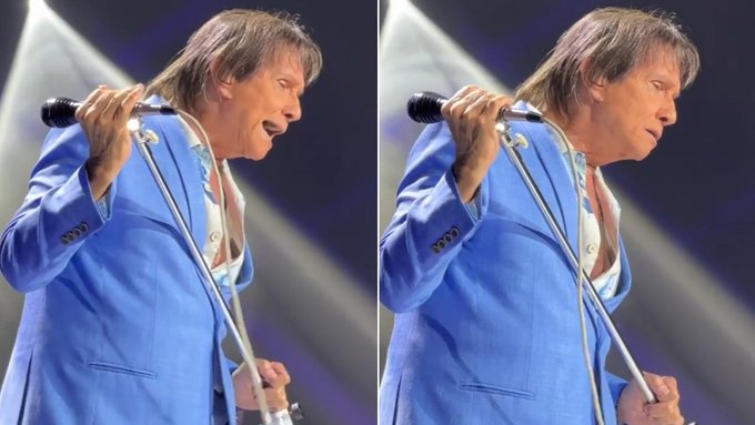 Roberto Carlos manda fã calar a boca durante show; vídeo