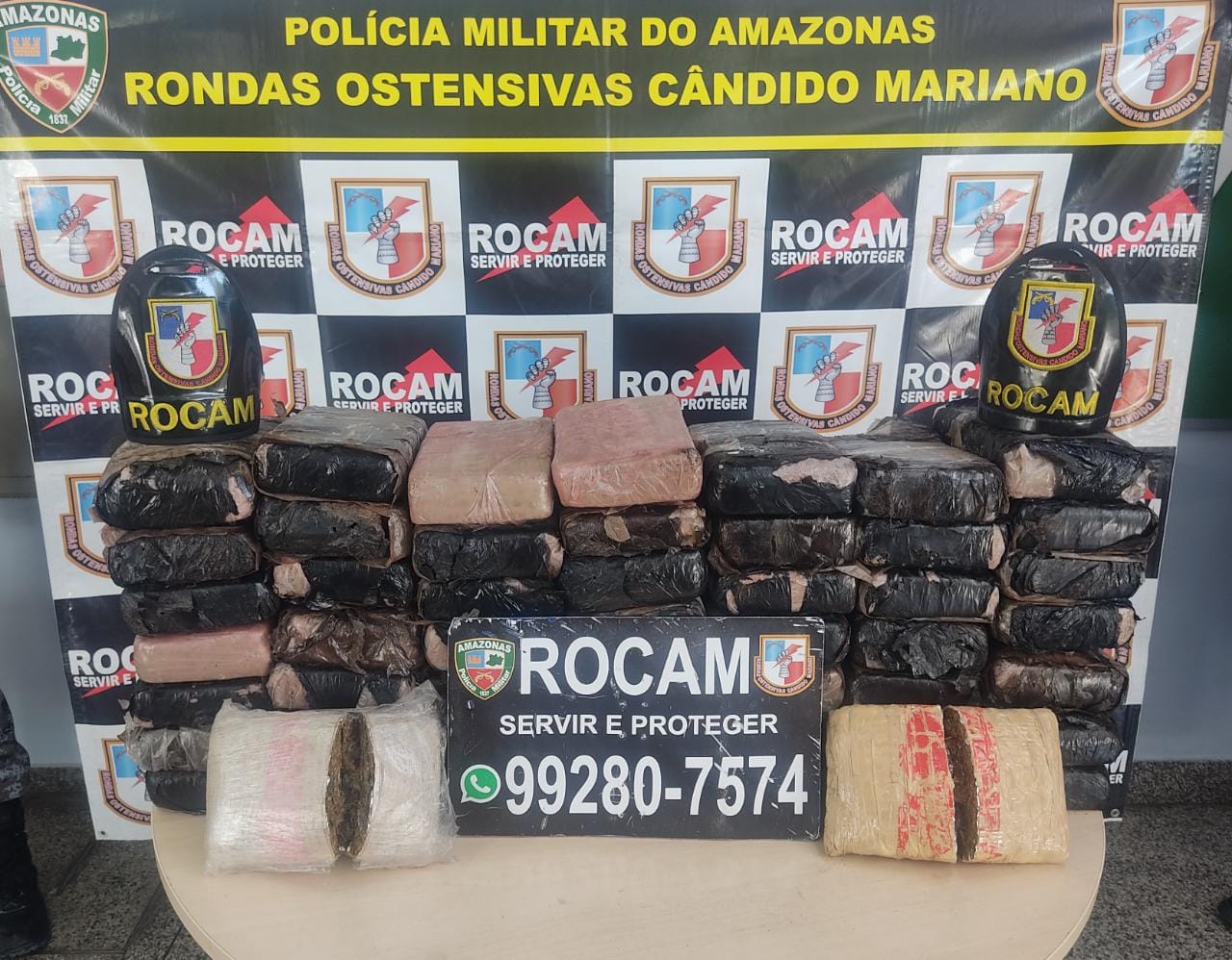 Rocam apreende mais de 50kg de drogas em Manaus
